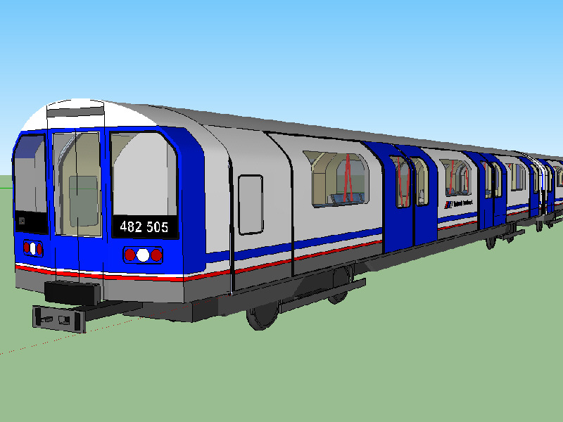 London Underground 1992 Stock - Sketchup model