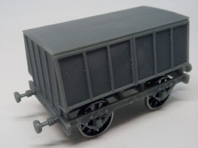 GWR Broad Gauge covered carriage truck model