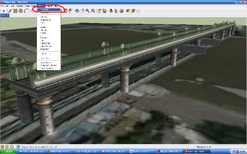 Location of Model Info in Sketchup