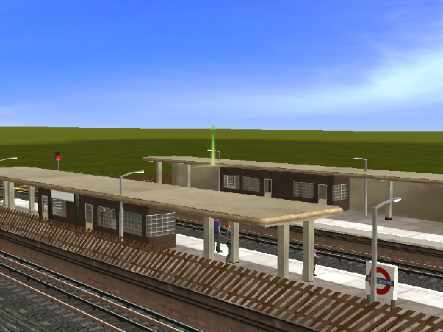 London Underground Art Deco Waiting Rooms in Trainz