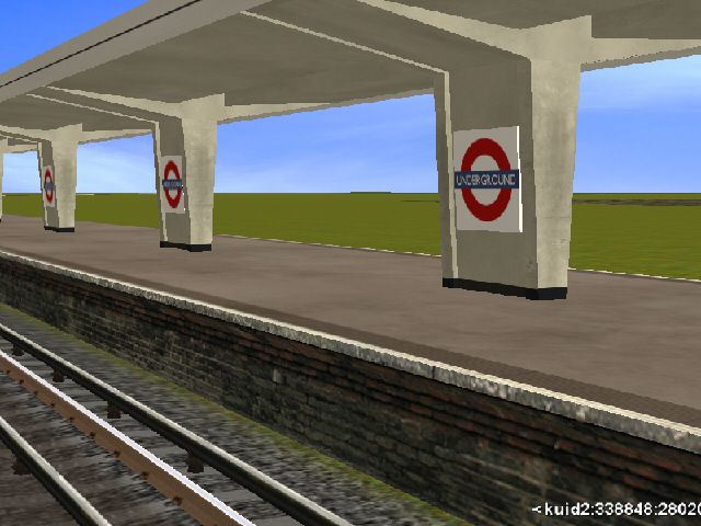 London Underground Art Deco Canopy in Trainz