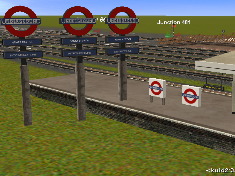London Underground Signs in Trainz