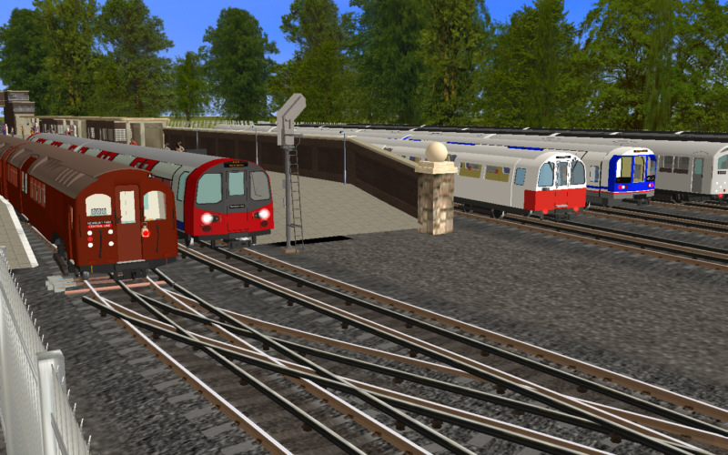 London Underground tube stock in Trainz