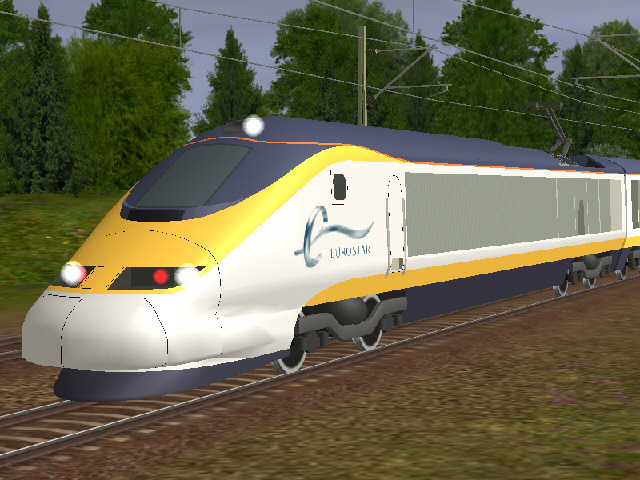 Class 373 Eurostar in Trainz closeup